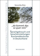 Veronika Ries - "da kommt das so quer rein"