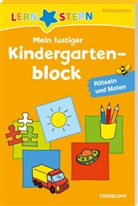 Ute Haller, Ute Haller - LERNSTERN Mein lustiger Kindergartenblock. Rätseln und Malen ab 3 Jahren