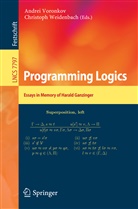 Andre Voronkov, Andrei Voronkov, Weidenbach, Weidenbach, Christoph Weidenbach - Programming Logics