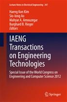 Mahyar A Amouzegar et al, Mahyar A. Amouzegar, Sio-Ion Ao, Sio-Iong Ao, Haeng Kon Kim, Burghard B. Rieger - IAENG Transactions on Engineering Technologies