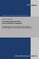 Jonas Jansing, Thoma Gross, Thomas Groß, Hans-Werner Rengeling u a - Verwaltungsrechtsschutz durch tribunals in England