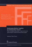 Mehmet T. Öncü, Mehmet Tahir Öncü - Kulturspezifische Aspekte in technischen Texten