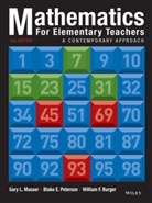 William F Burger, William F. Burger, William F. (Oregon State University) Burger, Burger William F., Gary Musser, Gary L Musser... - Mathematics for Elementary Teachers