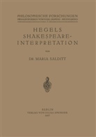 Maria Salditt - Hegels Shakespeare- Interpretation
