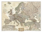 National Geographic Maps: National Geographic Map Executive Europa, politisch, laminiert, Planokarte