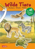 Imke Rudel, Christine Henkel - Wilde Tiere: Stickern Wissen Malen
