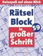 Eberhard Krüger - Rätselblock in großer Schrift. Bd.59