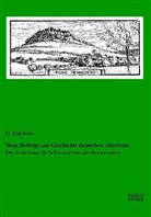 D Rahlwes, D. Rahlwes - Neue Beiträge zur Geschichte deutschen Altertums