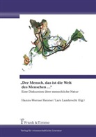 Heister, Heister, Hanns-Werner Heister, Lar Lambrecht, Lars Lambrecht - "Der Mensch, das ist die Welt des Menschen ..."