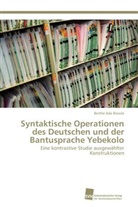 Berthe Ada Biwole - Syntaktische Operationen des Deutschen und der Bantusprache Yebekolo