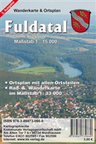 KK Kartographische Kommunale Verlag - KKV Wanderkarte: KKV Wanderkarte Fuldatal