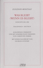 Wilhelm Klemm, Eugenio Montale, Christop Ferber, Christoph Ferber, Imma Klemm - Was bleibt (wenn es bleibt)