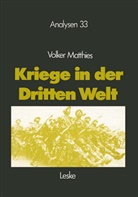 Volker Matthies - Kriege in der Dritten Welt