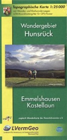 Landesam für Vermessung und Geobasisinfor - Topographische Karten Rheinland-Pfalz: Topographische Karte Rheinland-Pfalz Wandergebiet Hunsrück, Emmelshausen, Kastellaun