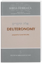 Carme McCarthy, Carmel McCarthy - Bibelausgaben: Biblia Hebraica Quinta (BHQ), Deuteronomy