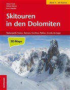 Oma Cauz, Omar Cauz, Simo Kehrer, Simon Kehrer, Kurt Stauder - Skitouren in den Dolomiten - Von den Drei Zinnen über Cortina, Fanes und Puez bis zur Civetta