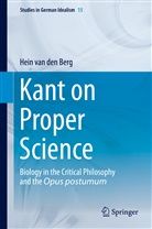 Hein van den Berg, Hein van den Berg - Kant on Proper Science