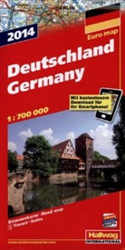 Hallwag Straßenkarten: Hallwag Straßenkarte Deutschland 2014. Germany 2014. Allemagne 2014. Germania 2014