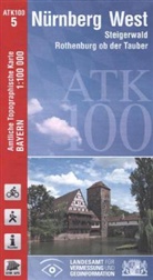 Landesam für Digitalisierung  Breitband u, Landesam für Digitalisierung Breitband un - Topographische Karten Bayern - Bl.5: Amtliche Topographische Karte Bayern Nürnberg West