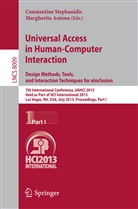 Antona, Antona, Margherita Antona, Constantin Stephanidis, Constantine Stephanidis - Universal Access in Human-Computer Interaction: Design Methods, Tools, and Interaction Techniques for eInclusion
