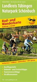 PublicPress Rad- und Wanderkarte: PublicPress Rad- und Wanderkarte Landkreis Tübingen, Naturpark Schönbuch