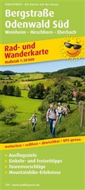 PublicPress Rad- und Wanderkarte: PublicPress Rad- und Wanderkarte Bergstraße-Odenwald Süd