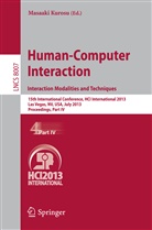 Masaak Kurosu, Masaaki Kurosu - Human-Computer Interaction: Interaction Modalities and Techniques. Pt.IV
