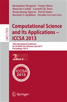 Bernady O. Apduhan, Maurizio Carlini, Maurizio Carlini et al, Osvaldo Gervasi, Sanja Misra, Sanjay Misra... - Computational Science and Its Applications -- ICCSA 2013. Pt.2