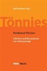 Rolf Fechner - Ferdinand Tönnies - Schriften und Rezensionen zur Anthropologie