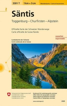 Bundesam für Landestopografie swisstopo, Bundesamt für Landestopografie swisstopo - Landeskarte der Schweiz: Säntis - Toggenburg - Churfirsten - Alpstein
