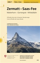 Bundesamt für Landestopografie swisstopo, Bundesam für Landestopografie swisstopo, Bundesamt für Landestopografie swisstopo - Landeskarte der Schweiz: Zermatt - Saas-Fee