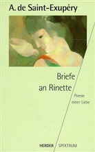 Antoine de Saint-Exupéry - Briefe an Rinette
