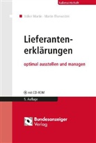 Volke Martin, Volker Martin, Martin Thorwesten, Marti, Volker Martin, Thorweste... - Lieferantenerklärungen optimal ausstellen und managen, m. CD-ROM