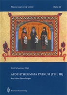 Eric Schweitzer, Erich Schweitzer - Apophthegmata Patrum. Tl.3