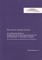 Christoph Fuhrmann, Klau Harney, Klaus Harney - Am Anfang des Studiums: Studierende der Erziehungswissenschaft und der Philosophie im habituellen Vergleich