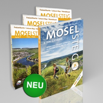 Polle, Ulrik Poller, Ulrike Poller,  TODT, Wolfgang Todt, Uw Schöllkopf... - Moselsteig - PremiumSet. Offizieller Wanderführer mit drei Karten 1:25000, GPS-Daten, Höhenprofile, Online-Anbindung "Scan to go" - 365 Kilometer Genusswandern von Perl bis Koblenz. 24 aktuelle Etappen plus Rundwege