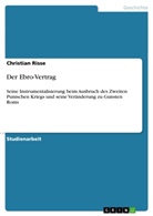 Christian Risse - Der Ebro-Vertrag