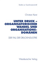 Christian Kerst - Unter Druck, Organisatorischer Wandel und Organisationsdomänen