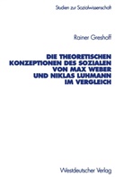 Rainer Greshoff - Die theoretischen Konzeptionen des Sozialen von Max Weber und Niklas Luhmann im Vergleich
