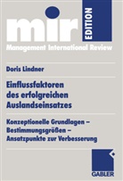 Doris Lindner, Doris Lindner-Lohmann - Einflussfaktoren des erfolgreichen Auslandseinsatzes