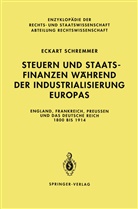 Eckart Schremmer - Steuern und Staatsfinanzen während der Industrialisierung Europas