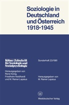 M. Rainer Lepsius, Mario Rainer Lepsius - Soziologie in Deutschland und Österreich 1918-1945