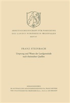 Franz Steinbach - Ursprung und Wesen der Landgemeinde nach rheinischen Quellen