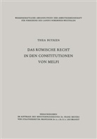 Thea  von der Lieck-Buyken, Thea ¿von der¿ Lieck-Buyken, Thea ˜von derœ Lieck-Buyken, Thea von der Lieck-Buyken, Thea �von der� Lieck-Buyken - Das römische Recht in den Constitutionen von Melfi