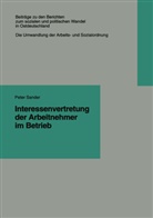Peter Sander - Interessenvertretung der Arbeitnehmer im Betrieb