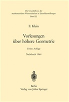 Felix Klein, Wilhel Blaschke, Wilhelm Blaschke - Vorlesungen über Höhere Geometrie