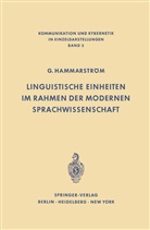 Göran Hammarström - Linguistische Einheiten im Rahmen der modernen Sprachwissenschaft