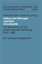 Hans-Herma Hartwich, Hans-Herman Hartwich - Vollzug und Wirkungen regionaler Umweltpolitik