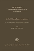 Matthias Heister - Rentabilitätsanalyse von Investitionen