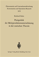 R Selten, R. Selten - Preispolitik der Mehrproduktenunternehmung in der statischen Theorie
